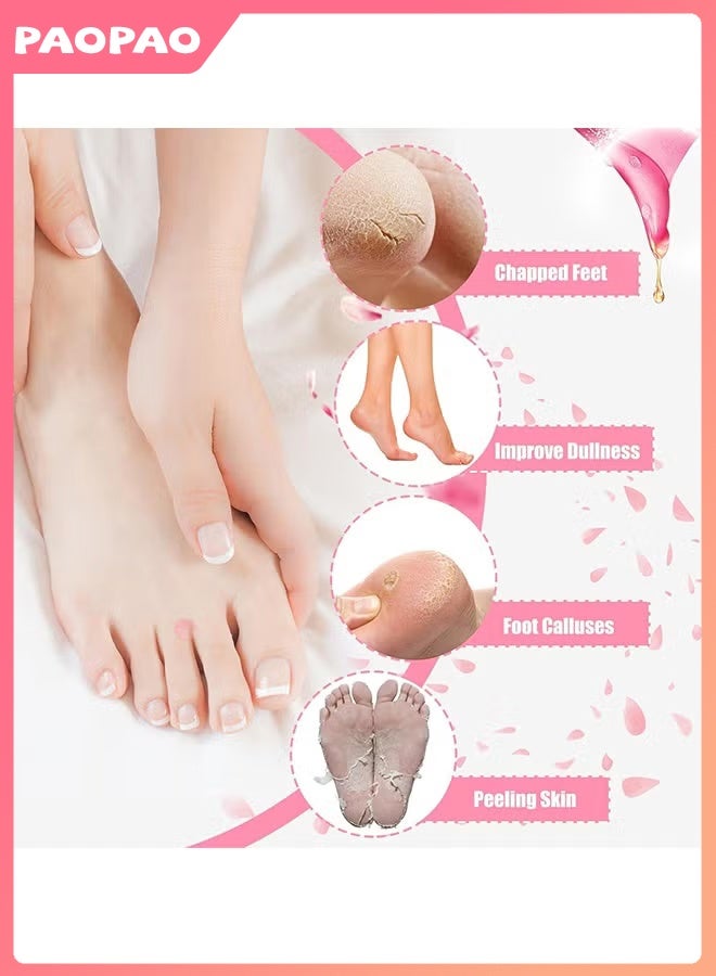 Hodaf 1 Pairs Moisturizing Silicone Gel Socks - Moisturizing Socks - Aloe-Infused Gel - for Cracked Heels & Dry Feet | Reusable Silicone Lined Heel Socks - for Home Use - Say Goodbye to Dry Cracked Feet - with Vitamin E & Essential Oils - Pink - Image 5